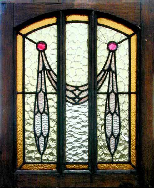 AE452 American Arts & Crafts Stained Glass Window
