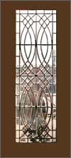 AE162 Victorian Beveled Glass Door