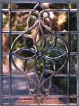 AE40 Antique American Beveled Glass Window from the Victorian Era