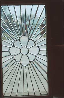Original Photo of AE402 Antique American Beveled Glass Window