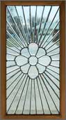 AE402 Victorian Beveled Glass Window