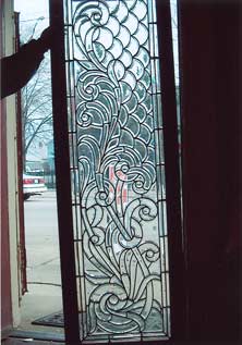 Original Photo of AE403 Antique American Beveled Glass Window