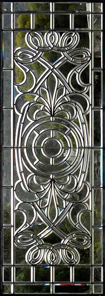 Vintage Victorian Beveled Glass Window AE73