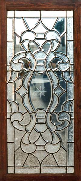 AE97 Victorian Beveled Glass Window
