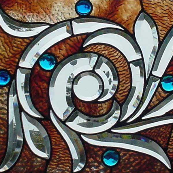 Enlarged Detail of AE414 Victorian Combination Glass Window