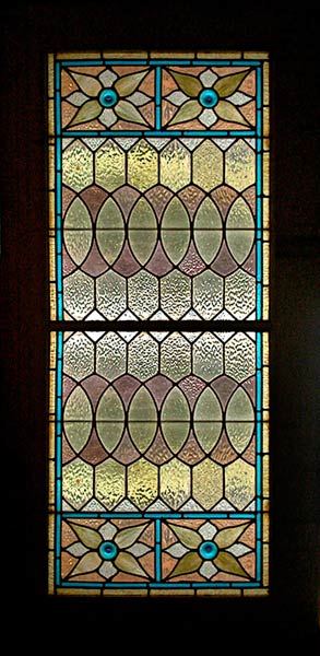 Vintage Victorian Stained Glass Window AE478