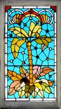 AE505 Antique American Stained Glass Window