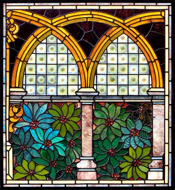 AE529 Victorian Stained Glass Window