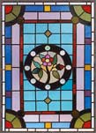 AE95 Victorian Stained Glass Window