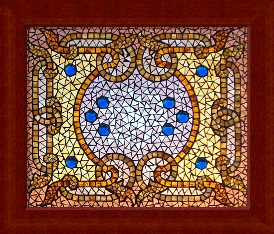 Example of Belcher mosaic glass