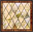 AE334 Arts & Crafts Stained Glass Window