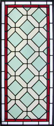 AE446 American Arts & Crafts Stained Glass Window