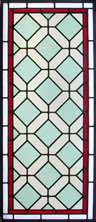AE446 Arts & Crafts Stained Glass Window