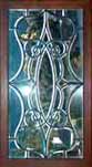 AE483 Victorian Art Nouveau Beveled Glass Widnow
