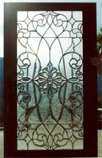 Original photo of AE213 Victorian beveled glass sidelights