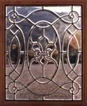 Antique American Victorian Beveled Glass Window AE247