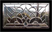 AE374 Victorian Beveled Glass Window