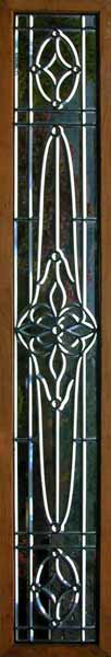 Vintage Victorian Beveled Glass Window AE445
