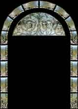 Victorian Beveled Glass Window Set AE554