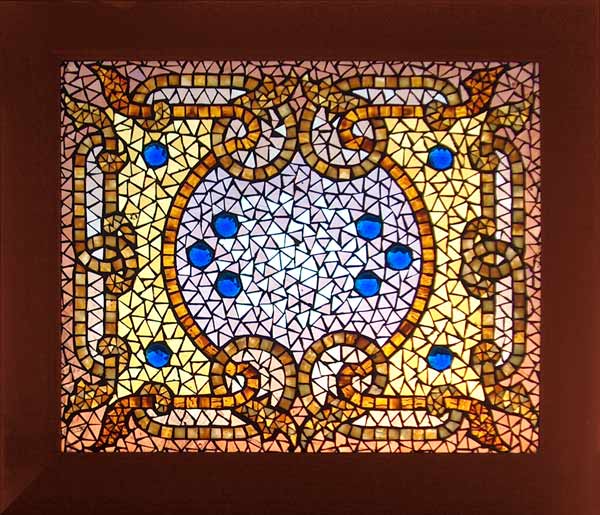 AE64 Victorian Mosaic Glass Window