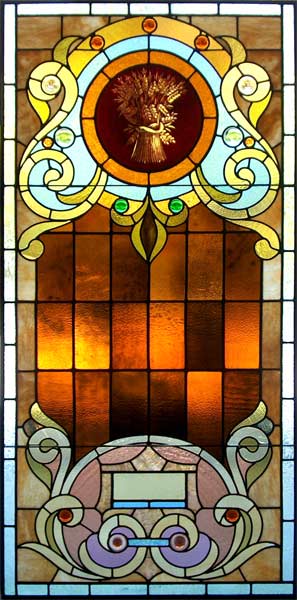 AE342 Victorian Stained Glass Window