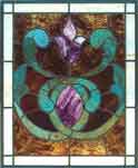 Victorian Stained Glass Window AE345