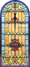 AE395 Victorian Stained Glass Window