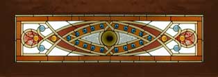 AE397 Stained Glass Victorian Window