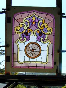 Original Photo of Vintage Victorian Stained Glass Window AE409