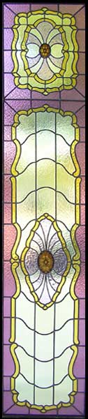 Vintage Victorian Stained Glass Window AE423