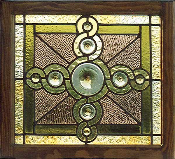 Vintage Victorian Stained Glass Window AE431
