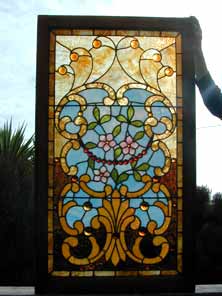 Original Photo of Vintage Victorian Stained Glass Window AE449