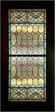 AE478 Antique American Stained Glass Window
