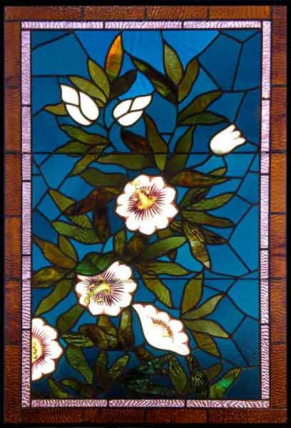 Vintage Victorian Stained Glass Window AE488