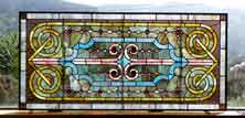 Original Photo of Vintage Victorian Stained Glass Window AE502