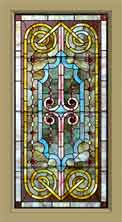 AE502 American Antique Stained Glass Window