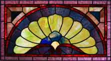 Original Photo of Vintage Victorian Stained Glass Window AE518-2