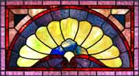 AE518-2 Stained Glass Victorian Transom