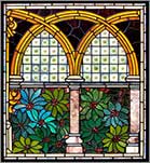 Victorian Stained Glass Window AE529