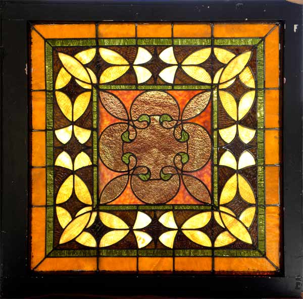 Vintage Victorian Stained Glass Window AE538