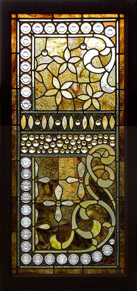 Vintage Victorian Stained Glass Window AE546